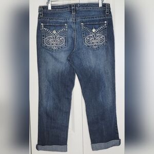Nine West Womens Denim Capri Cropped Blue Jeans Size 6
